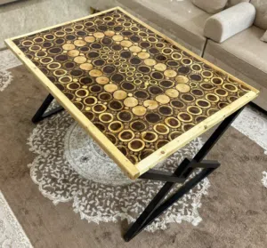 طاولة طعام فاخرة لـ 6 أشخاص من خشب السدر والمسكيت المحلي
