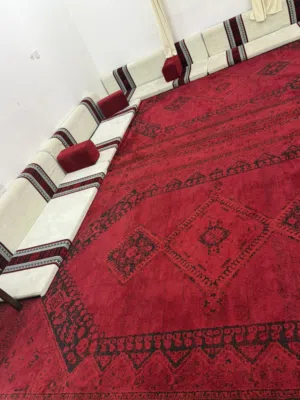 Red & Beige Majlis Seating