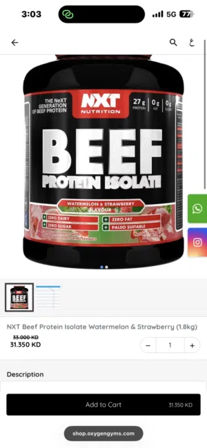 Beef iso protine