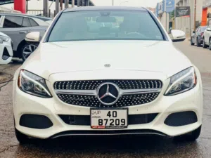 مرسيدس بنز الفئة-C 350e 2018 هايبرد Plug-in نظيفة، صالون، أمريكية، لون أبيض مميز