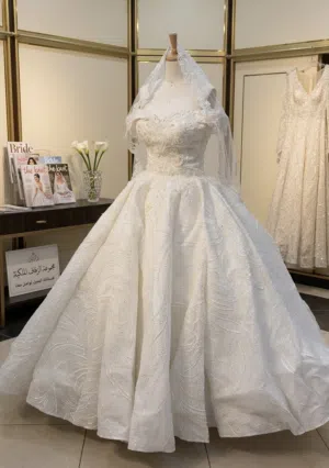 فستان عروسه جديد استعمال مره واحده فقط