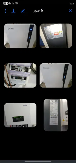 بطارية 5كيلو شركة تسوفار جديدة مستخدمة 5شهور وعليها كفالة 7سنوات  وانفيرتر 6كيلو كفالة 7 سنوات ا