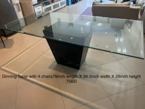 Dining Table with Four Chairs
