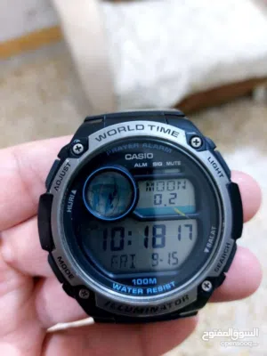 ساعة كاسيو رقميه مع مواقيت الصلاه