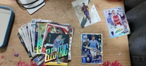 Legendary Topps Football Card Collection – Signed Rice & De Bruyne + Icons (With Binder)