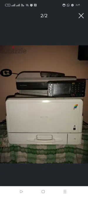 طابعه ريكو الوان mpc 305 بها مشكله في الطباعة الملونة