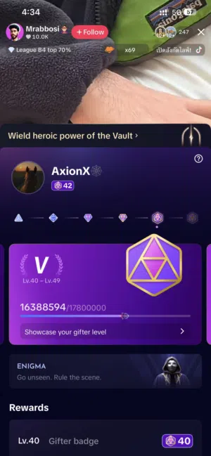 TIKTOK 42 LEVEL ACCOUNT FOR SALE DUBAI - Gifter level 42 ACCOUNT ONLY PEOPLE IN UAE CONTACT