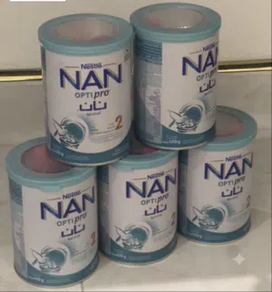 للبيع حليب نانا رقم2 تاريخ جديد متوفر 8 علب