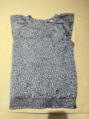 Cute purple and blue silky top