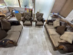 طقم كنب 7 مقاعد مستعمل نظيف