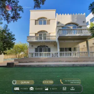 Beautiful 7+2 BR Standalone Villa with Garden & Pool for Rent in Al Qurum