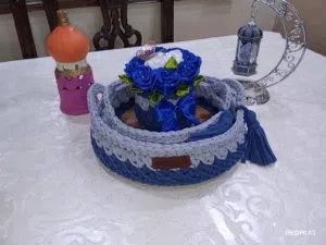 صواني مصنوعه يدويا بحب وإتقان بتفاصيل جميله