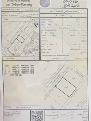 Residential Land for Sale in Muscat Amerat