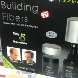 الياف اخفاء فراغات الصلع و اظهارك بمظهر جميل خلال ثواني Dexe hair building fiber