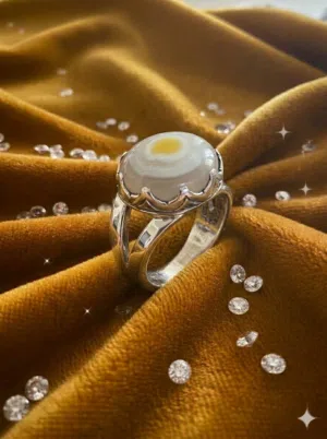 خاتم عقيق سليماني فضة