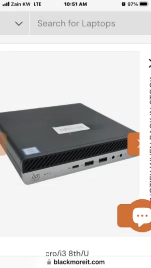 hp mp9 g4 core i5 8500t 4gb ram no without hdd