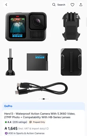 Hero13 - Waterproof Action Camera With 5.3K60 Video, 27MP Photo + Compatability With HB-Series Lense