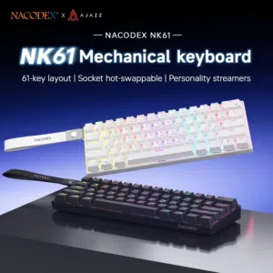 كيبورد Ajazz NK61 الابيض،الاسود