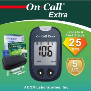 جهاز فحص السكر في الدم On Call Extra  جهاز فحص السكري blood glucose meter