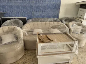 صالونات وأرشيف مكتبي وقطع فرش وثلاجة