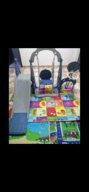 للبيع لعبة رنجوحه+زحليقة+كرة السلة=15ريال