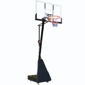 ستاندسلة كرة سلة متنقلة (Portable Basketball Hoop)، وممكن تعمل عليها عرض ممتاز لأنها تلفت فئة الشباب