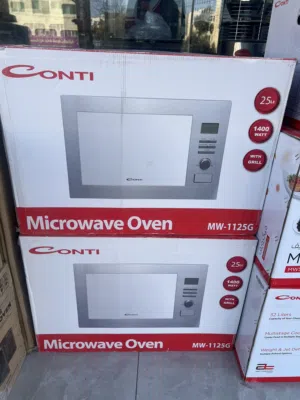 ميكرويف بلت ان داخلي كونتي 25 ليتر سلفر ستيل سعر حرق