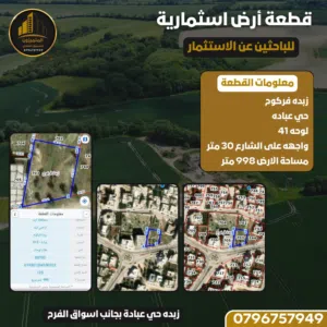 Residential Land for Sale in Irbid Zabda