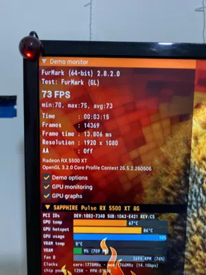 كرت rx5500xt 8GB