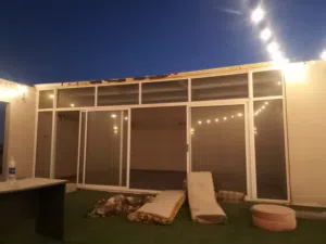 غرفة زجاج المقاس 5/3 حق حوش اوسطح جاهزة مع تركيب 350