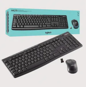 للبيع ماوس وكيبورد وايرلس عربي وانجليزي جديد من لوجيتك logitech mk270