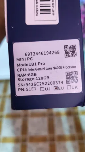 ميني بي سي BMAX B1 Pro (رام 8GB) معالج N4000 - نظافة 100%