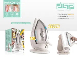 مكوى البخار من DSP بالشكل الجديد بقوة 2200 واط وبخزان ماء سعة لتر ونص سعر شامل التوصيل