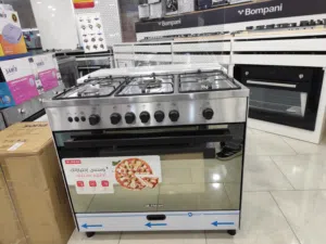 عرض نااار على فرن فريش روك 90 سم ستيل فل سيفتي كامل مع مروحه وجميع الانواع