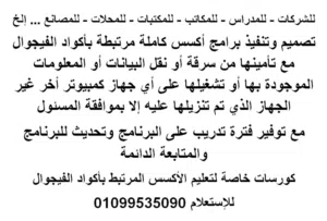 تصميم برامج اكسس كاملة مع ربطها بالفيجوال بيسك مع تأمين قاعدة البيانات