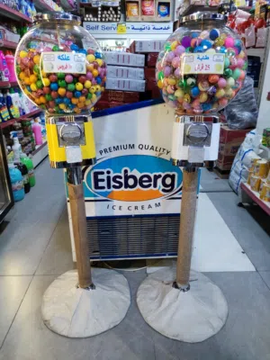 ماكينات علكة وطابات مجنونة، دخل شهري سوبر ماركت محلات تجارية عدة ماكينة ماكنة