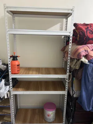 5-Shelf Metal Storage Rack – Good Condition