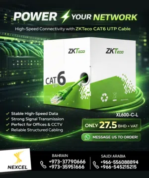 ZKTECO CAT6 UTP Indoor Cable