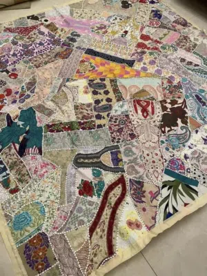 مفرش سيرما هندي تقيل تطريز يدوي جديد مقاس 230*220