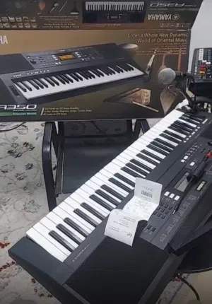 للبيع اورج ياماها a 350 شرقي وغربي استخدام اسبوعين تقريباً مع الرصيد وضمان سنة