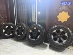 للبيع رنقات دودج رام ريبل اصليه مع التواير