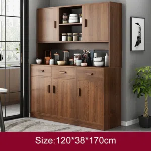 بوفيه ركن القهوة الخشبي الفاخر الحجم الكبير