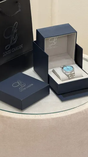 ساعة لويس قاردن اللون تفني  جديدة و اصلية كاملة المرفقات  Louis Garden watch, blue New and original