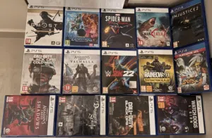للبيع اشرطه ps5 و ps4 مستعمله نظيفه جدا بسعر ممتاز قابل للتفاوض الاسعار في الوصف.