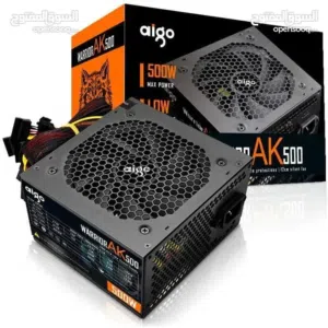 باور سبلاي - مزود طاقه لأجهزة الجيمنج 500 واط حقيقي DARKFLASH AIGO WARRIOR 500W GAMING POWER SUPPLY