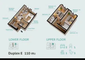 110 m2 3 Bedrooms Apartments for Sale in Muscat Azaiba