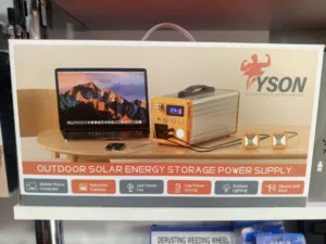 بطارية تخزين 300 واط مع لوح الطاقة الشمسية بطارية ليثيوم بقوة 300 واط فعلي يمكنك شحن الجهاز .