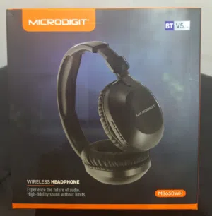 Wireless Headphones MICRODIGIT سماعات رأس بلوتوث كبيرة من شركة مايكروديجيت