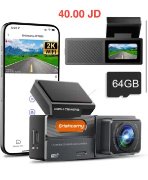 كاميرا داش Grishcamy WiFi 2K للسيارة