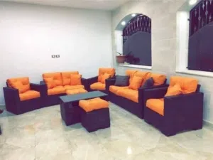 اختيارك الصح  طقم راتان 5 مقاعد + طاولة وسط .. شامل التوصيل داخل عمان والزرقاء  يتوفر اطقم راتان س